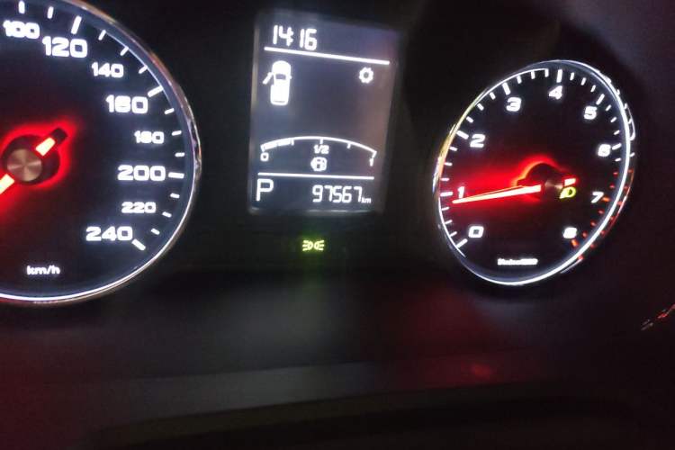 Used Roewe RX5 2019 20T Two-Wheel Drive Automatic 4G Connected Platinum Edition Odometer Close Up