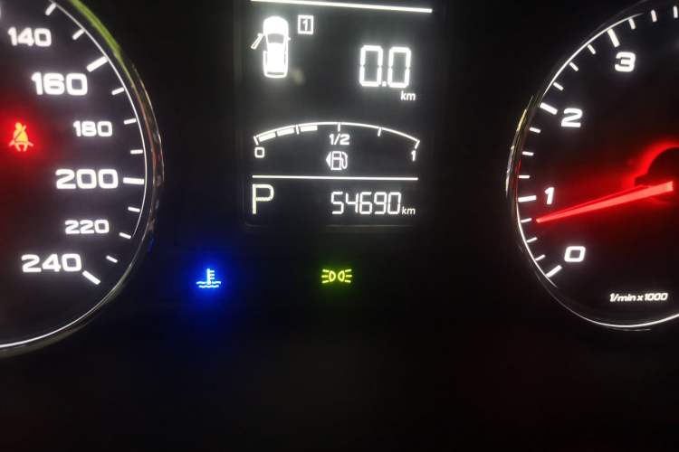 Used Roewe RX5 2019 20T Two-Wheel Drive Automatic Ali Smart Connectivity Platinum Edition Odometer Close Up