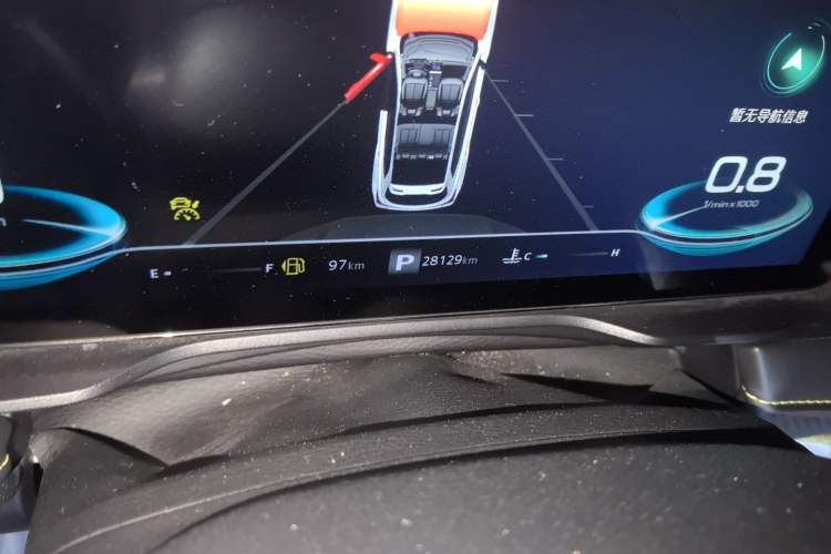 Used Roewe RX5 2021 PLUS 330TGI Automatic National Trend Intelligent Deluxe Edition Odometer Close Up