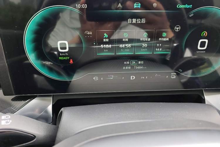 Used Roewe RX5 eMAX 2022 1.5T PHEV Fearless Prestige Edition Odometer Close Up