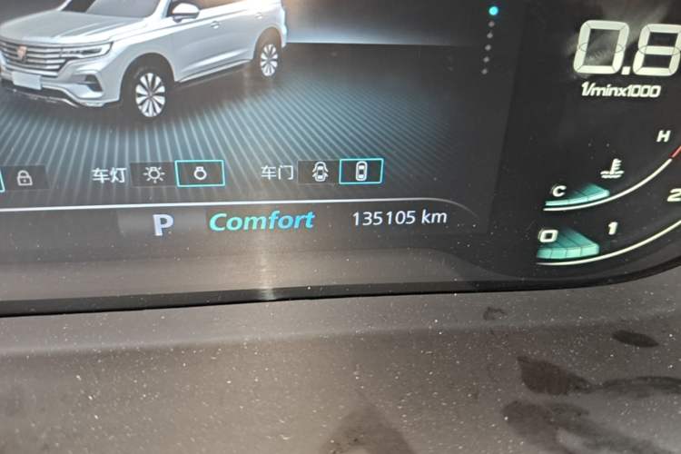 Used Roewe RX5 MAX 2019 300TGI Automatic 4G Connect Luxury Edition Odometer Close Up