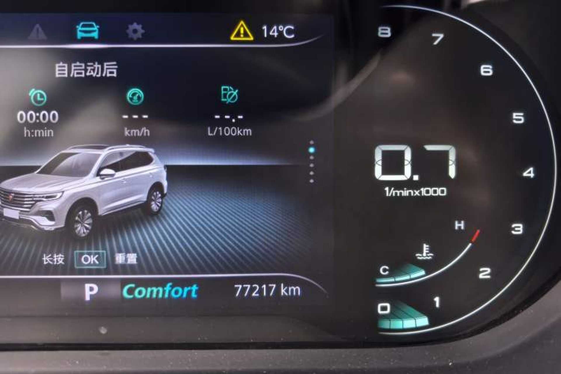 Used Roewe RX5 MAX 2019 300TGI Automatic 4G Connect Luxury Edition Odometer Close Up