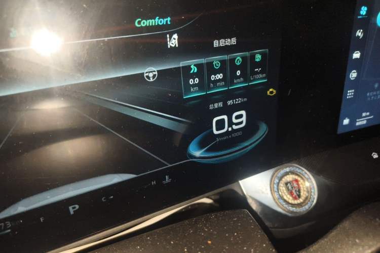 Used Roewe RX5 MAX 2022 1.5T Automatic Zhiwei Prestige Edition Odometer Close Up