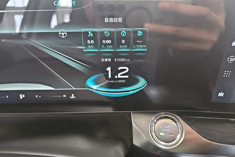 Used Roewe RX5 MAX 2022 1.5T Automatic Zhiwei Prestige Edition Odometer Close Up