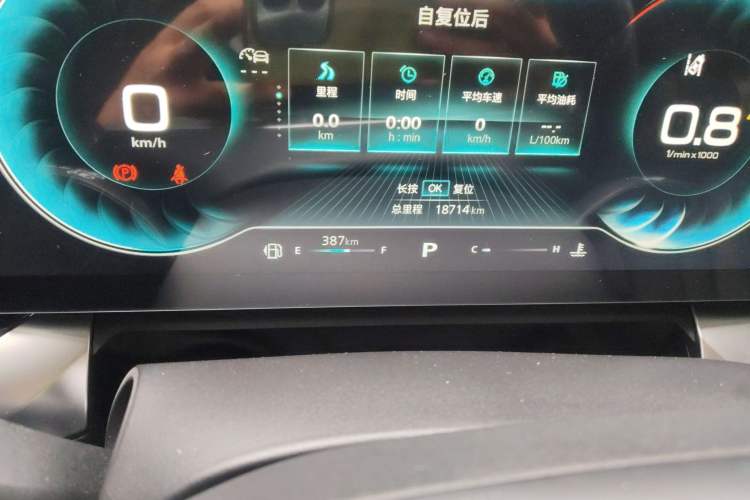 Used Roewe RX5 MAX 2022 1.5T Automatic Zhiwei Prestige Edition Odometer Close Up