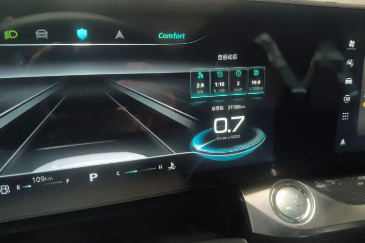 Used Roewe RX5 MAX 2022 1.5T Automatic Zhiwei Prestige Edition Odometer Close Up