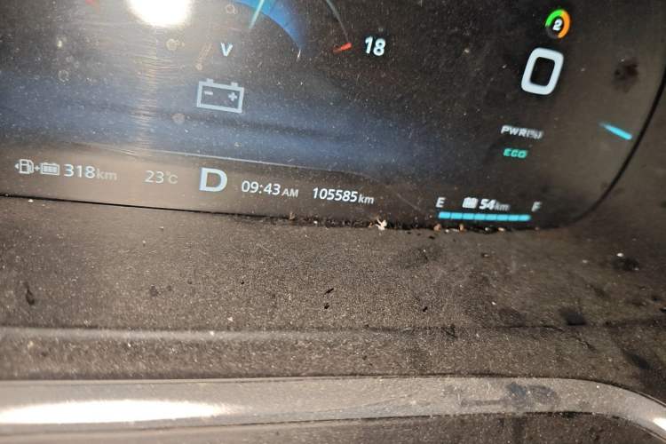 Used Roewe RX5 New Energy 2017 eRX5 50T Hybrid Connected Prestige Flagship Edition Odometer Close Up
