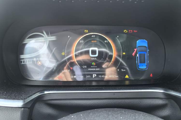 Used Roewe RX5 New Energy 2017 eRX5 50T Hybrid Connected Prestige Flagship Edition Odometer Close Up