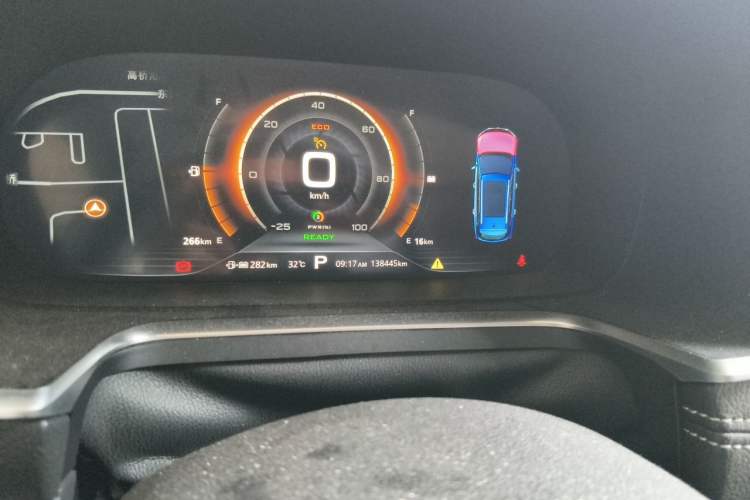 Used Roewe RX5 New Energy 2017 eRX5 50T Hybrid Connected Prestige Flagship Edition Odometer Close Up