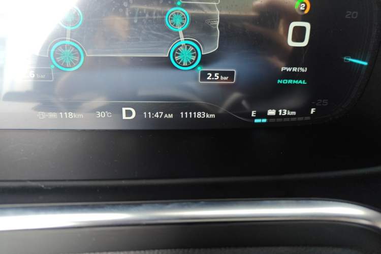 Used Roewe RX5 New Energy 2017 eRX5 50T Hybrid Connected Prestige Flagship Edition Odometer Close Up