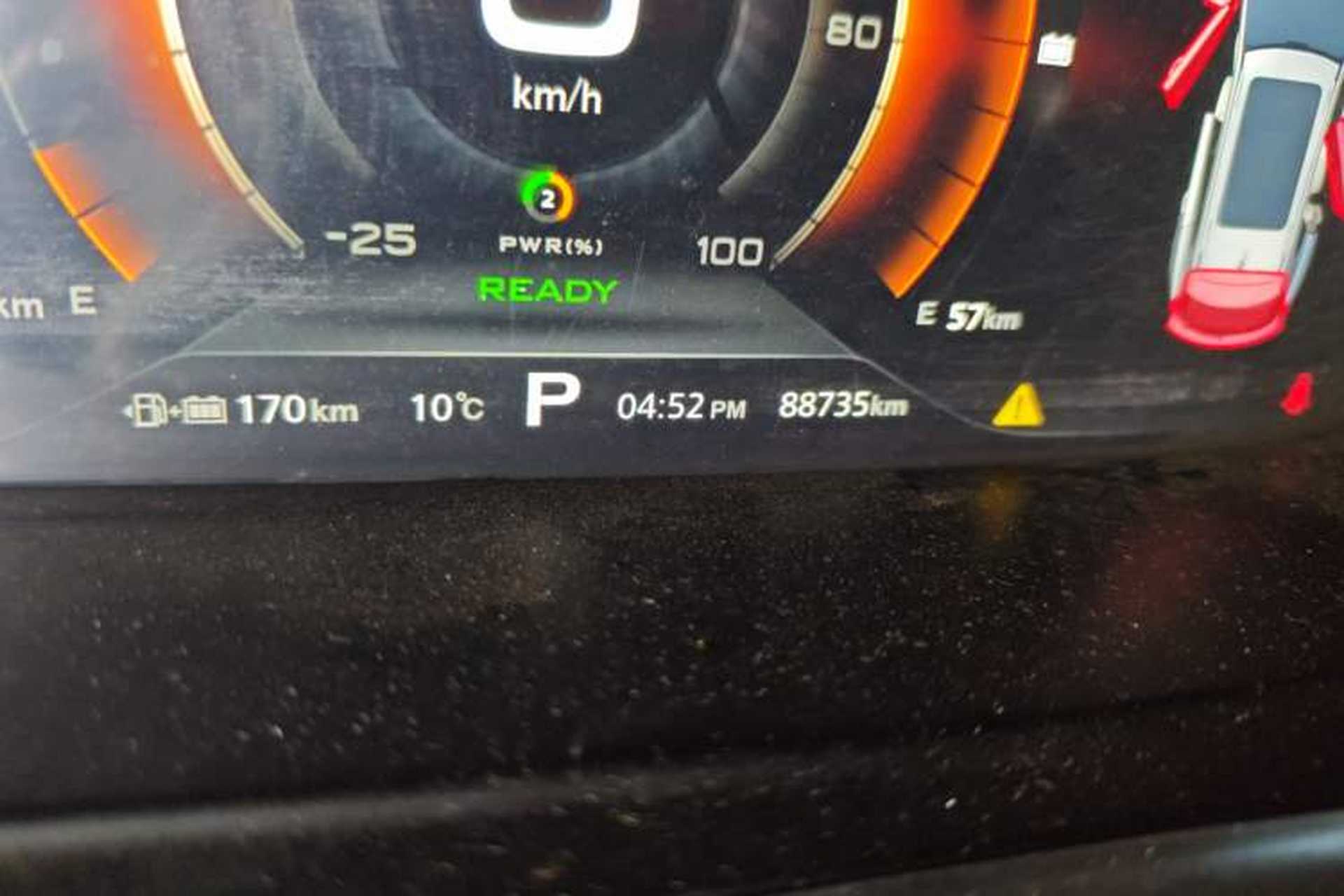 Used Roewe RX5 New Energy 2017 eRX5 50T Hybrid Connected Prestige Flagship Edition Odometer Close Up