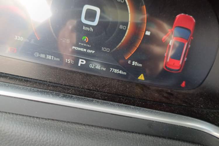 Used Roewe RX5 New Energy 2017 eRX5 50T Hybrid Connected Prestige Flagship Edition Odometer Close Up