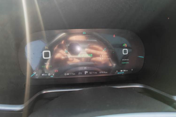 Used Roewe RX5 New Energy 2017 eRX5 50T Hybrid Connected Prestige Flagship Edition Odometer Close Up