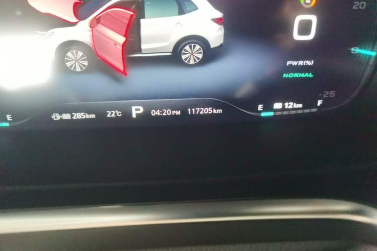 Used Roewe RX5 New Energy 2017 eRX5 50T Hybrid Connected Prestige Flagship Edition Odometer Close Up