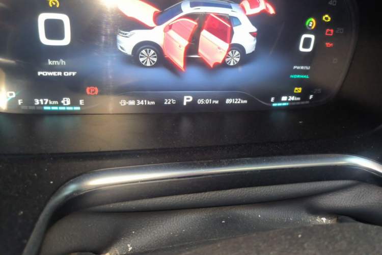 Used Roewe RX5 New Energy 2017 eRX5 50T Hybrid Connected Prestige Flagship Edition Odometer Close Up