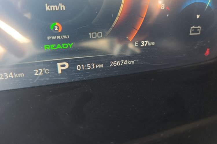 Used Roewe RX5 New Energy 2017 eRX5 50T Hybrid Connected Prestige Flagship Edition Odometer Close Up