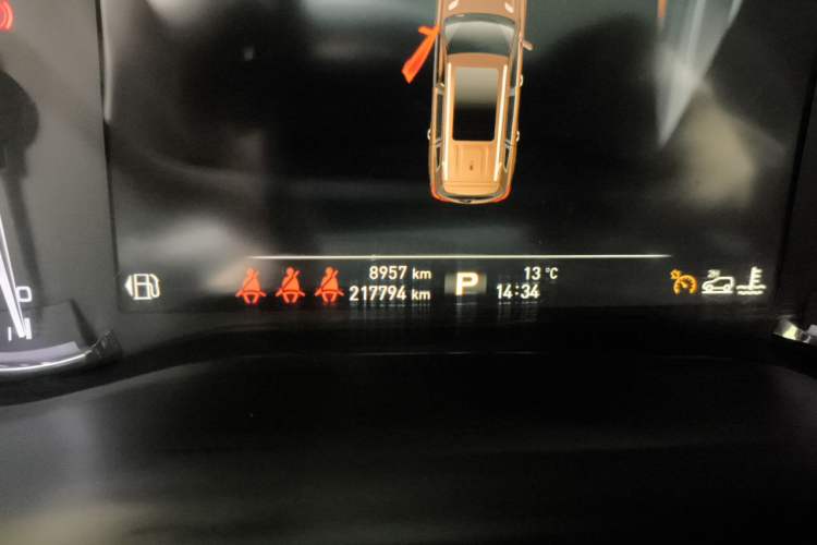 Used Roewe RX8 2018 30T Smart Connectivity Four-Wheel Drive Flagship Edition Odometer Close Up