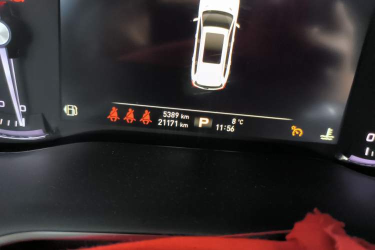 Used Roewe RX8 2018 30T Smart Connectivity Two-Wheel Drive Flagship Edition Odometer Close Up