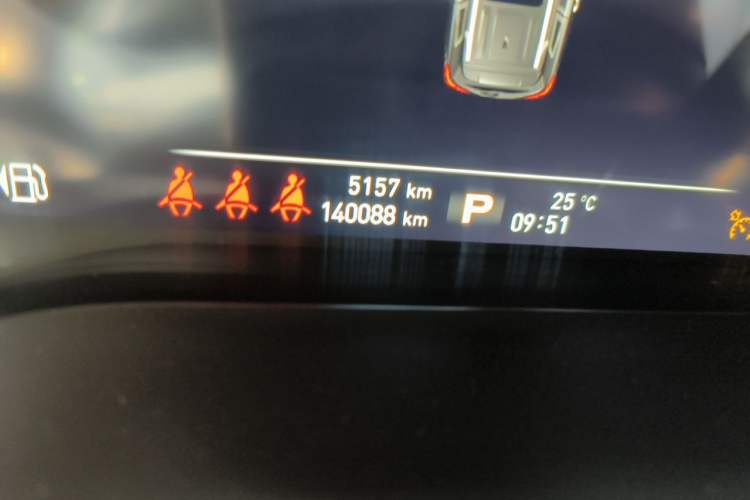 Used Roewe RX8 2019 30T Smart Connectivity Two-Wheel Drive Supreme Flagship Edition Odometer Close Up