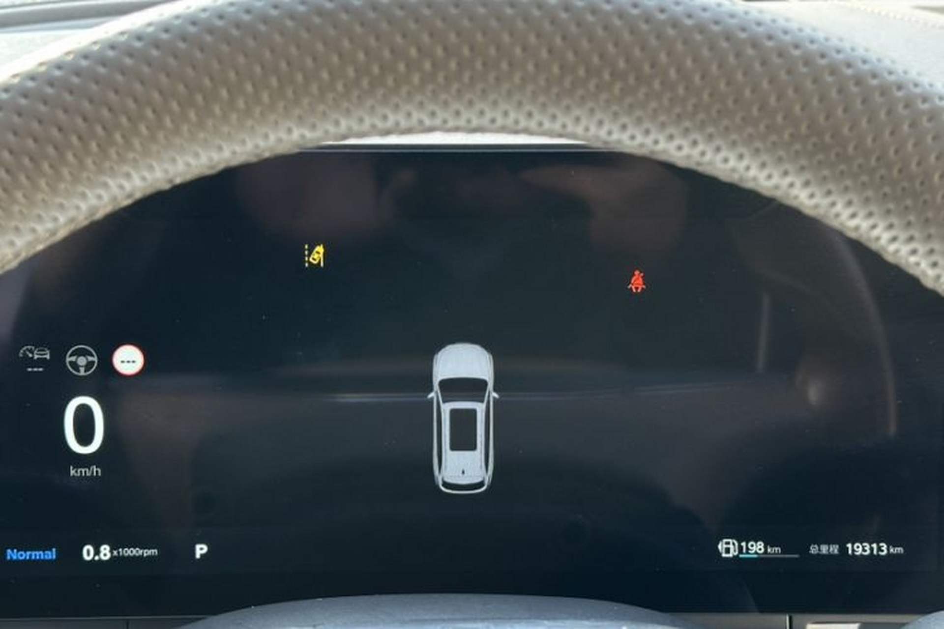 Used Roewe RX9 2023 2.0T Two-Wheel Drive Enjoyment Version Odometer Close Up