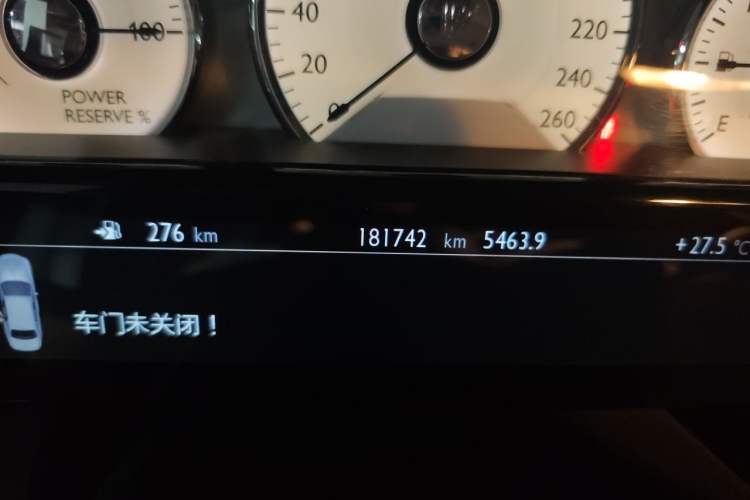 Used Rolls-Royce Ghost 2010 6.6T Standard Edition Odometer Close Up