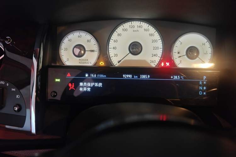 Used Rolls-Royce Ghost 2010 6.6T Standard Edition Odometer Close Up