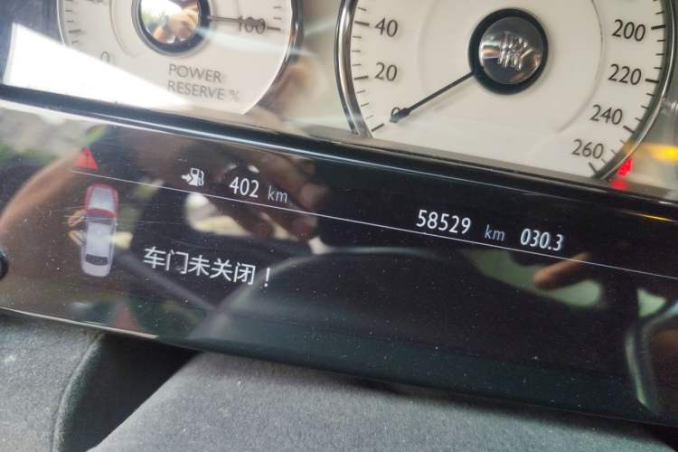 Used Rolls-Royce Ghost 2010 6.6T Standard Edition Odometer Close Up