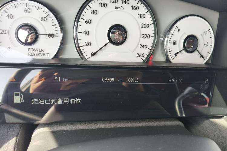 Used Rolls-Royce Ghost 2014 6.6T Extended Version Odometer Close Up