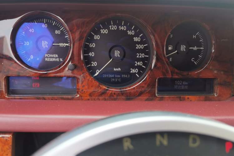 Used Rolls-Royce Phantom 2007 6.7L Two-Door Coupe 101EX Odometer Close Up