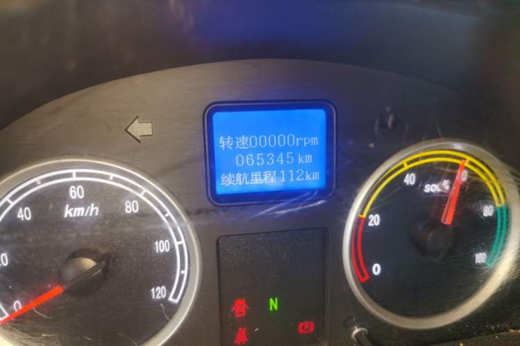 Used Ruichi EC35 2020 EC35 II Long-Range Version 41.86 kWh Odometer Close Up