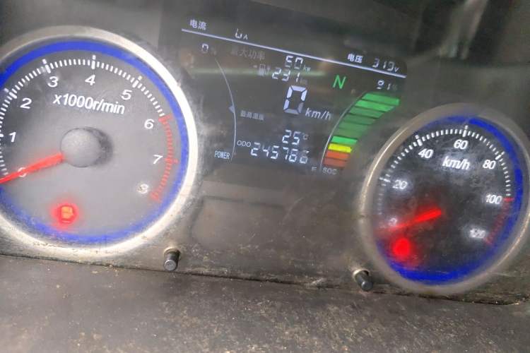 Used Ruichi EC35 2020 EC35 II Standard Edition 38.7 kWh Odometer Close Up