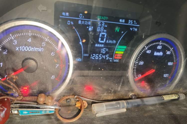 Used Ruichi EC35 2021 EC35 II Creative Edition 36.288 kWh Odometer Close Up