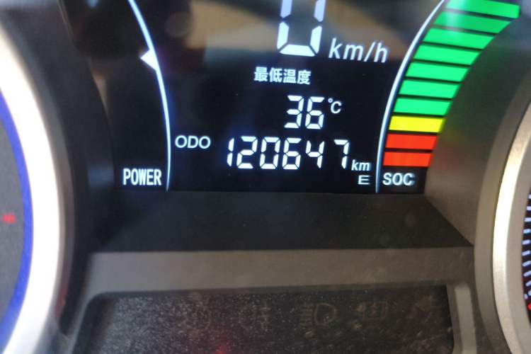 Used Ruichi EC35 2021 EC35 II Long-Range Version 41.932 kWh Odometer Close Up