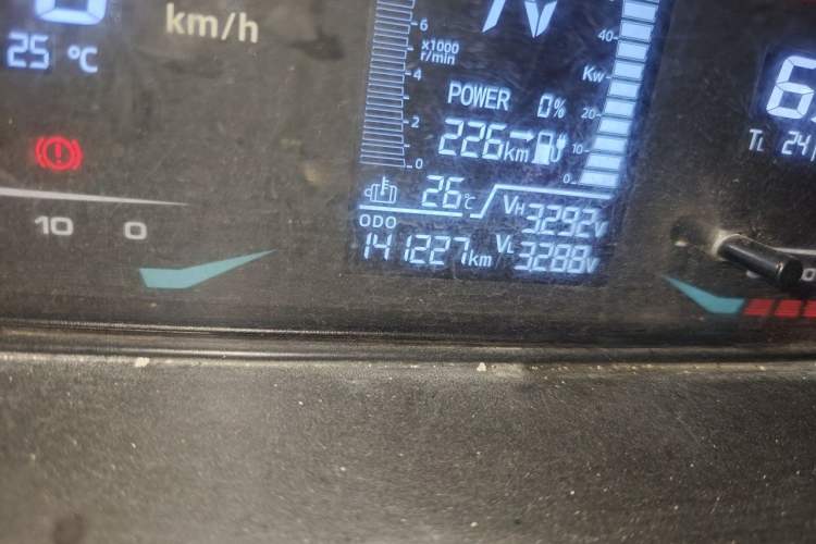 Used Ruichi EC35 2022 EC35 III Standard Edition 38.7 kWh Odometer Close Up