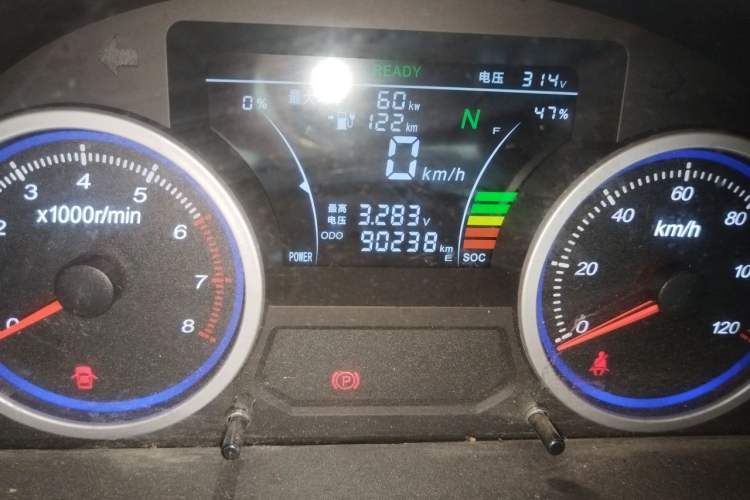 Used Ruichi EC35 2022 EC35 III Standard Edition 38.7 kWh Odometer Close Up