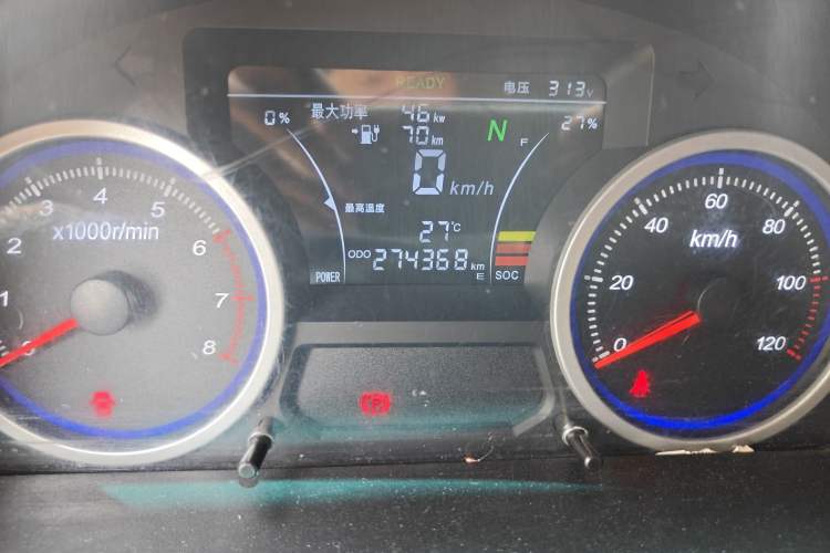 Used Ruichi EC35 2022 EC35 II Standard Edition 39.42 kWh Odometer Close Up