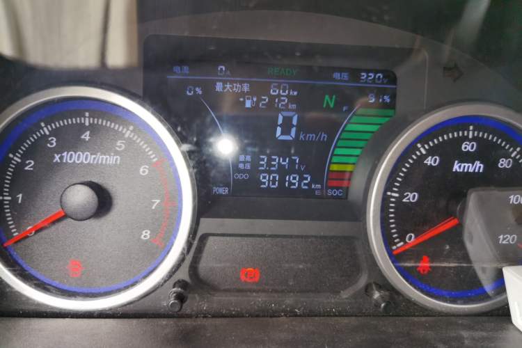 Used Ruichi EC35 2022 EC35 II Standard Edition 38.7 kWh Odometer Close Up