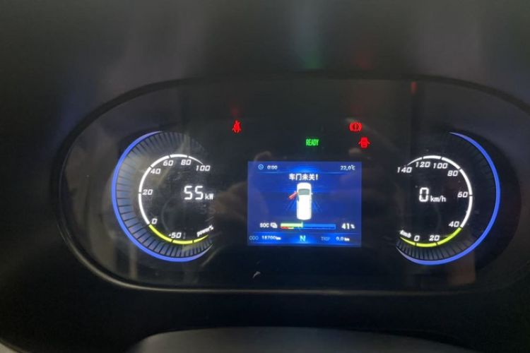 Used Ruichi EC55 2022 Standard Model I Long-Range Comfortable & Practical Version Odometer Close Up
