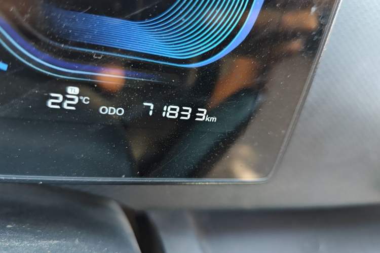 Used Ruichi EC75 2023 Pioneer II Model 41.86 kWh Odometer Close Up