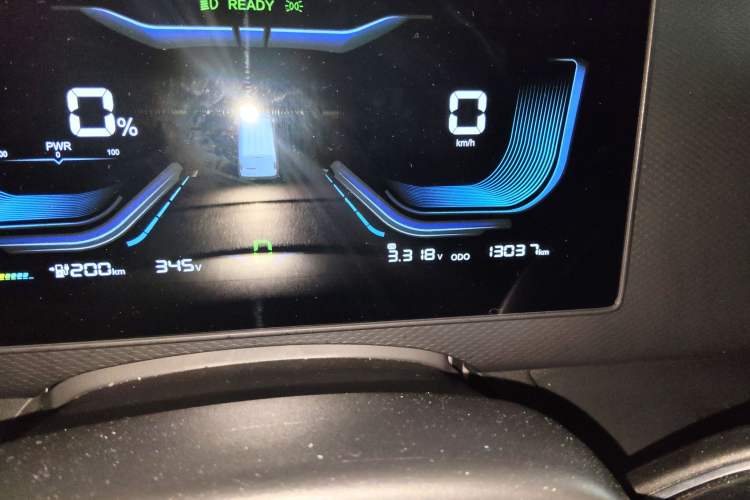 Used Ruichi EC75 2024 Pioneer Model I 41.5 kWh Odometer Close Up