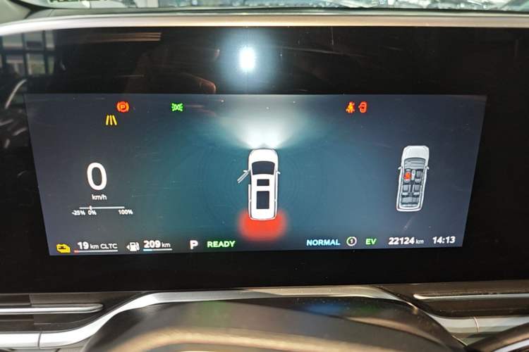 Used SAIC MAXUS Dajia 9 2024 Super Hybrid Ultra-Long Range Mountain Edition 7-Seater Instrument Cluster