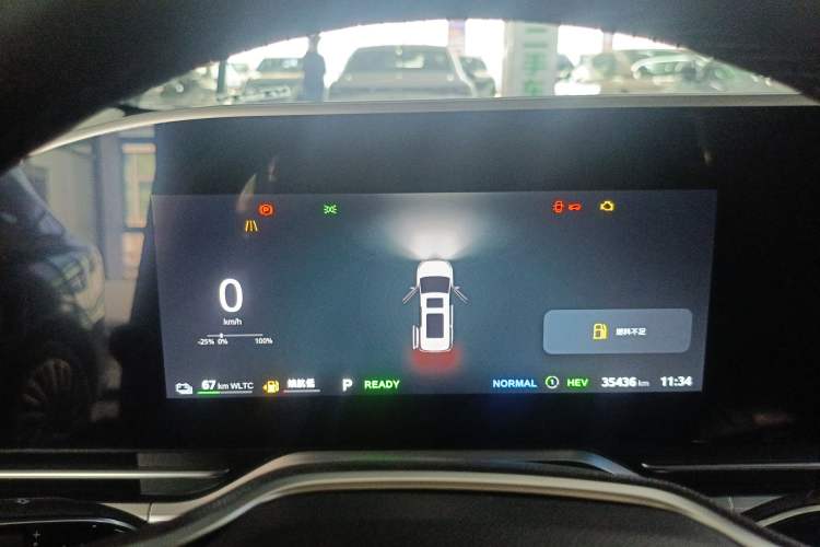 Used SAIC MAXUS Dajia 9 2024 Super Hybrid Ultra-Long Range Mountain Edition 7-Seater Instrument Cluster