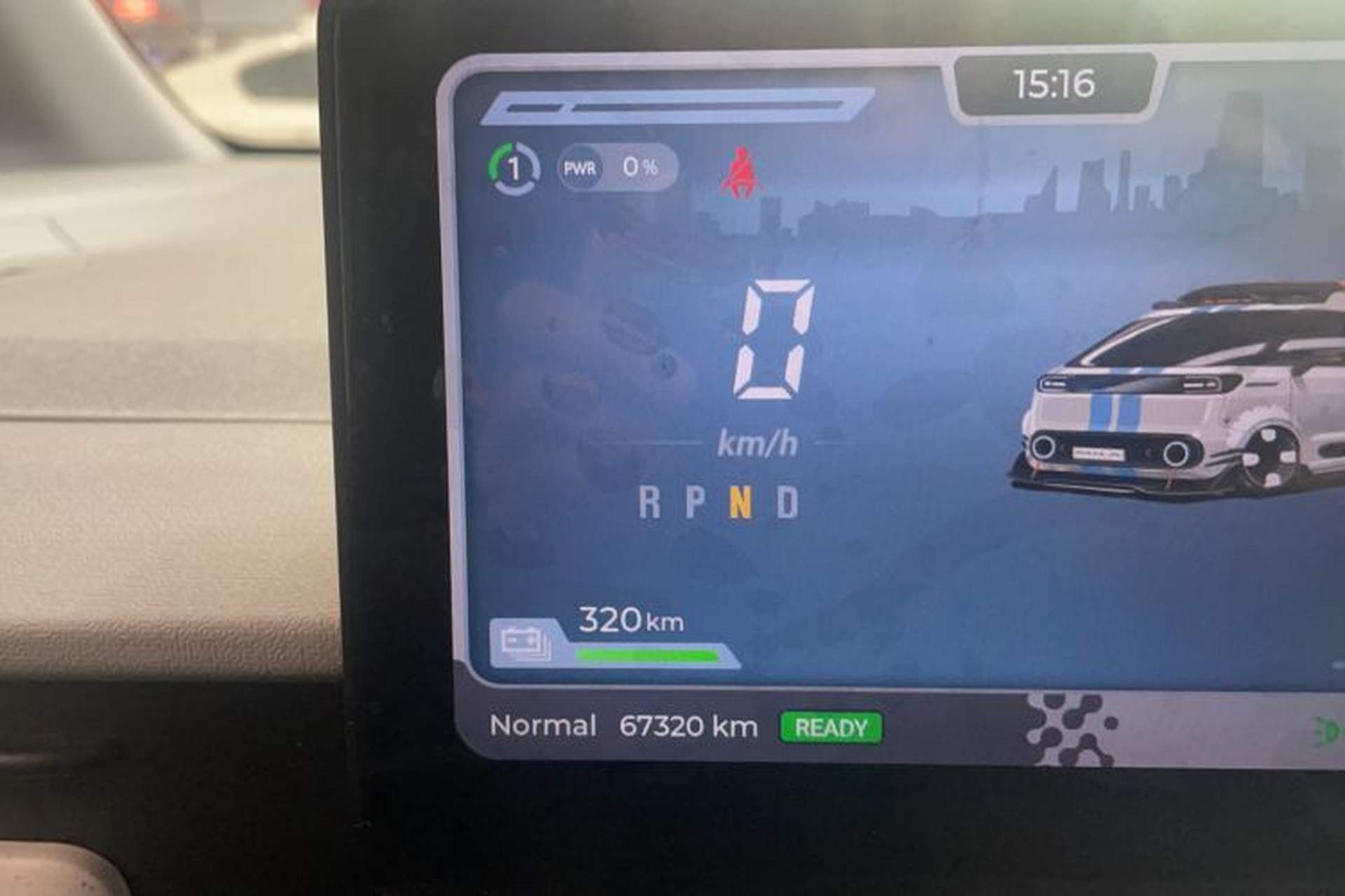 Used SAIC MAXUS Dana V1 2024 V1 Long Wheelbase Low Roof (51 kWh) Odometer Close Up