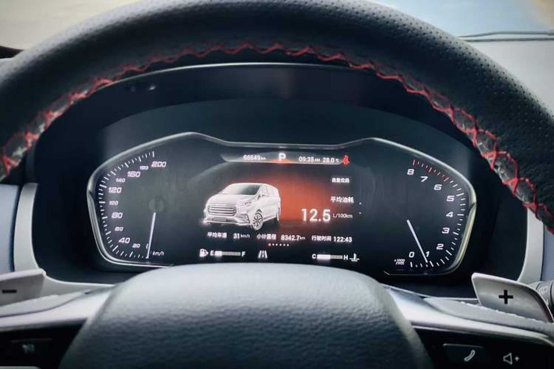 Used SAIC MAXUS G20 2020 2.0T Gasoline Automatic ZhiZun Edition Odometer Close Up