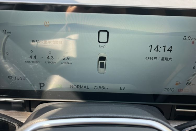Used SAIC MAXUS G50 PHEV 2025 Leading Edition Odometer Close Up