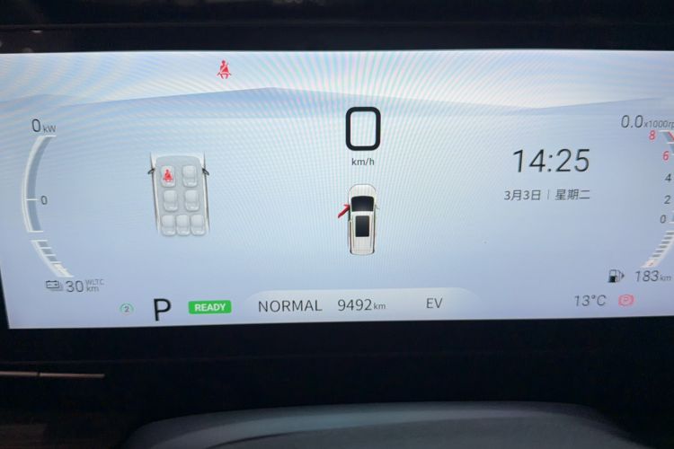Used SAIC MAXUS G50 PHEV 2025 Leading Edition Odometer Close Up