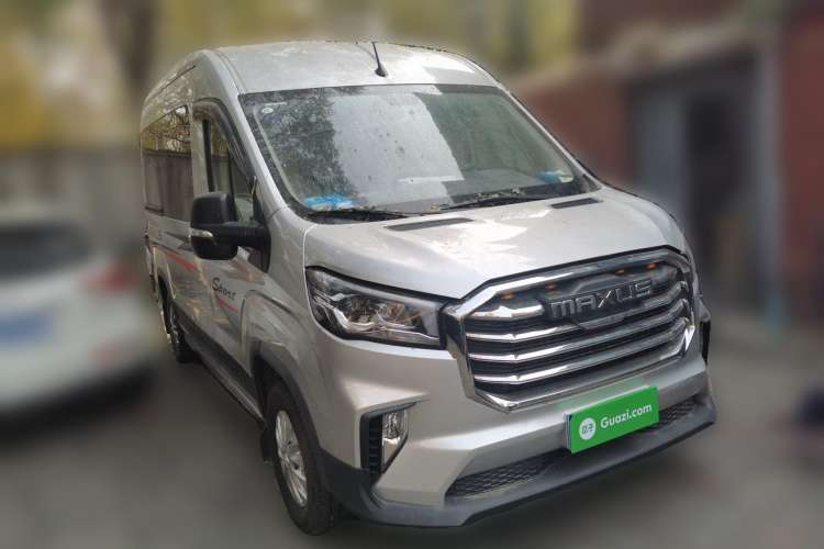 Used SAIC MAXUS Xintu V90 2019 2.0T Manual ZhiDa Rear-Drive Single-Tire Long Wheelbase High-Roof 9-Seater Front Right 45 Deg