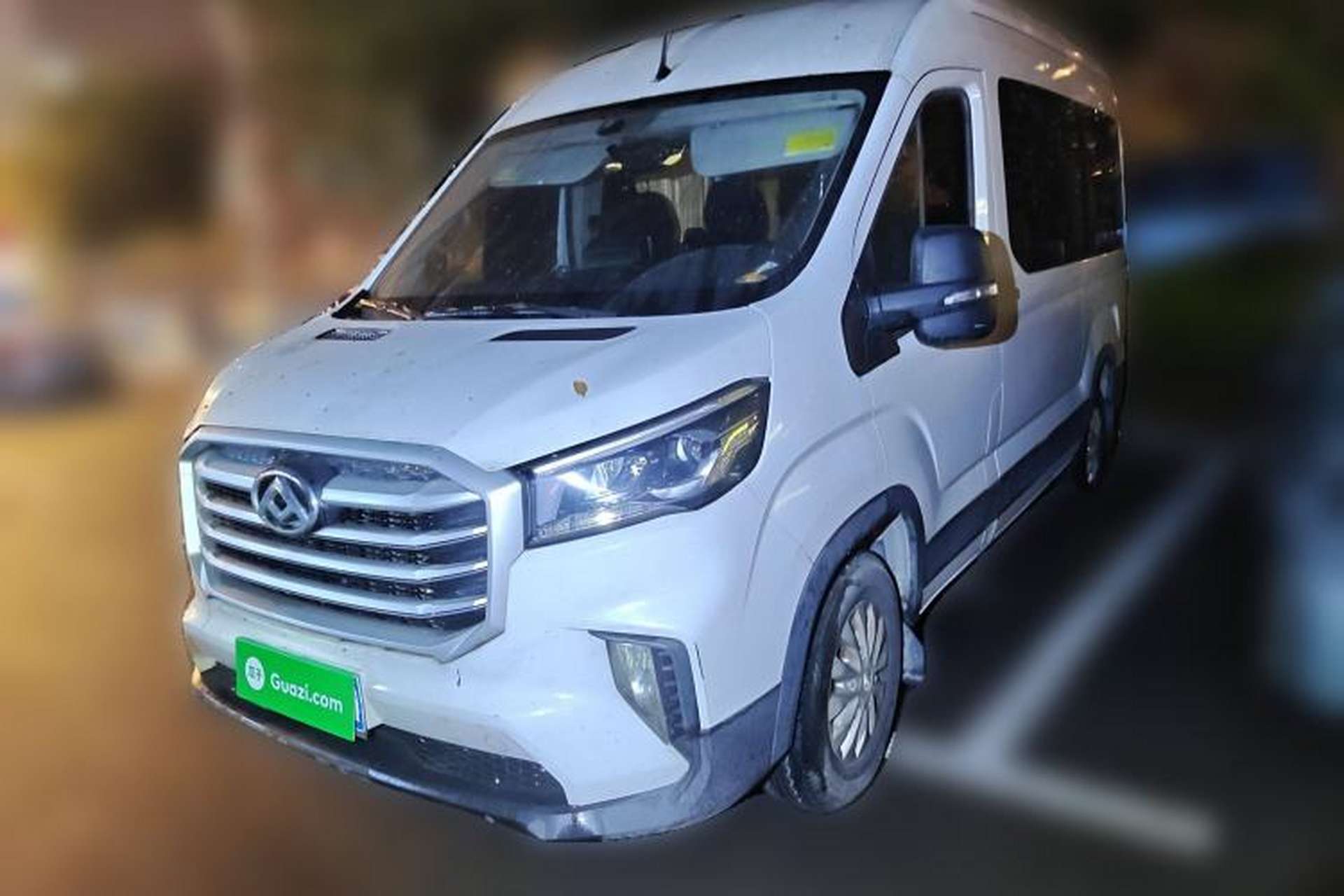 Used SAIC MAXUS Xintu V90 2019 2.0T Automatic ZhiDa Rear-Drive Single Tire Long Wheelbase High-Roof 9-Seater Front Left 45 Deg