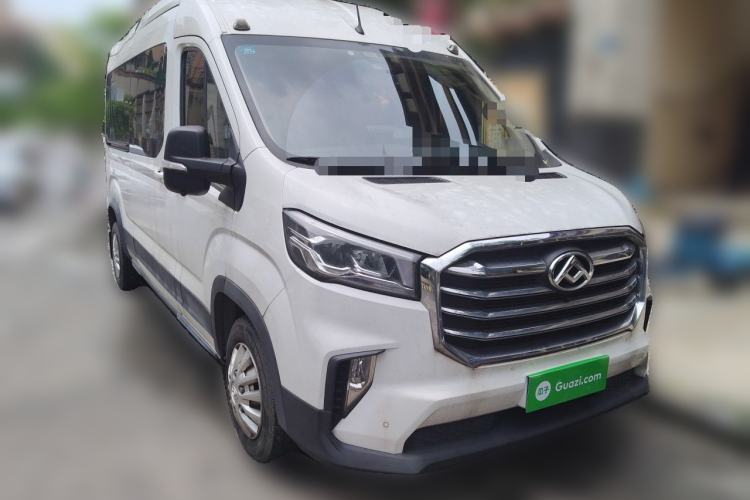 Used SAIC MAXUS Xintu V90 2019 2.0T Automatic ZhiDa Rear-Drive Dual-Tire Extended Wheelbase High-Roof 9-Seater Front Right 45 Deg