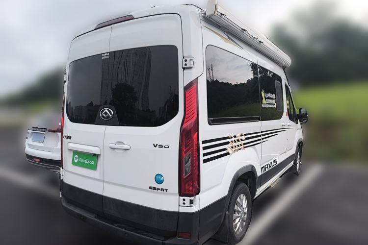 Used SAIC MAXUS Xintu V90 2021 2.0T Automatic Zhiyun King Rear-Drive Single-Tire Long Wheelbase High-Roof 7-Seater Rear Right 45 Deg